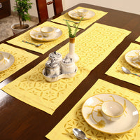 Applique Cut Work Table Runner with Table Mat Set 62