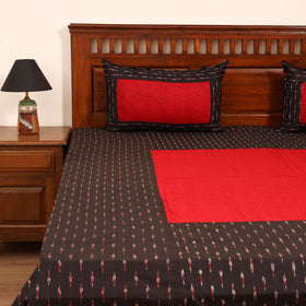 Pochampally Ikat with Bagh Patch Cotton Double Bedsheet Set (108 x 90 in) 18