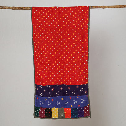Multicolor - Bandhani Tie-Dye Patchwork Cotton Stole 51