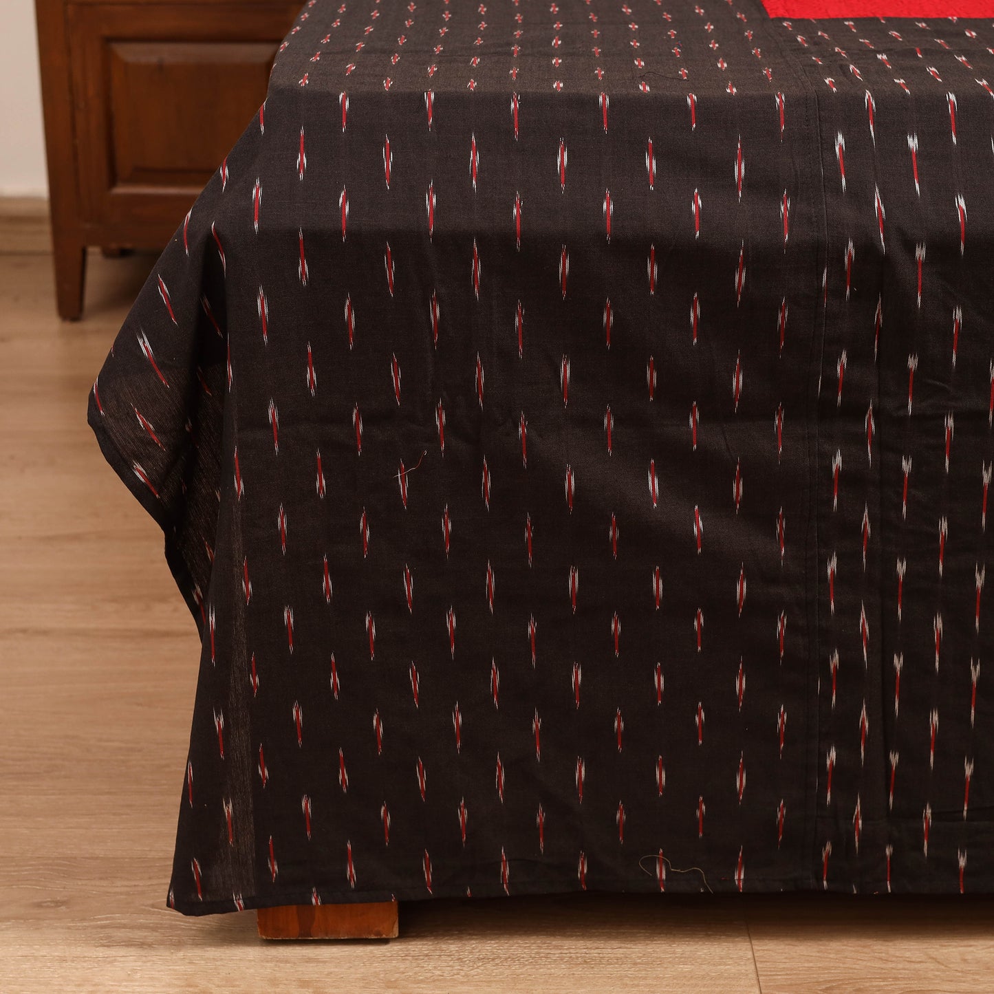 Pochampally Ikat with Bagh Patch Cotton Double Bedsheet Set (108 x 90 in) 18