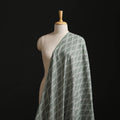 Grey - Gray - Pochampally Ikat Weave Cotton Fabric 10
