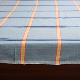 Blue - double handloom cotton bed sheet (108 x 90 in) 63