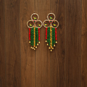 Handmade gota & bead work hanging (set of 2) 11
