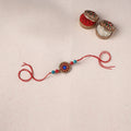 Red - Bishnupur Handpainted Terracotta Rakhi 28