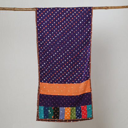 Multicolor - Bandhani Tie-Dye Patchwork Cotton Stole 45
