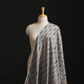 Grey - Gray - Pochampally Ikat Weave Cotton Fabric 06