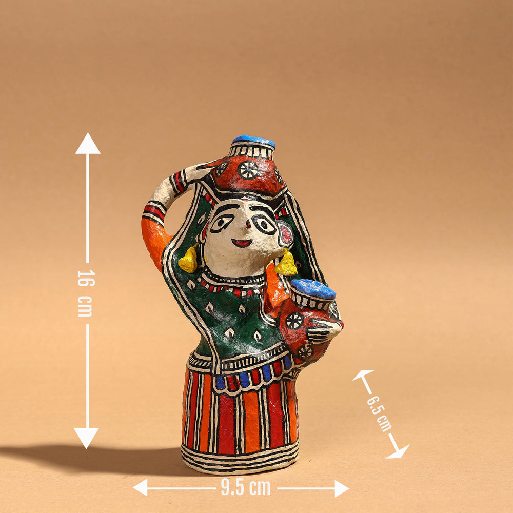 Doll - Madhubani Handpainted Paper Mache Home Decor Item