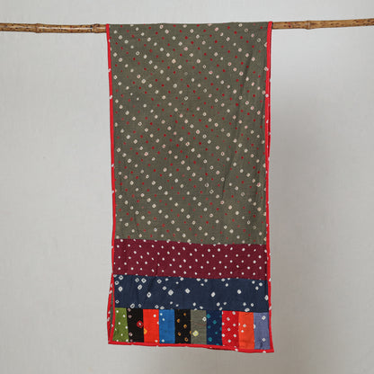 Multicolor - Bandhani Tie-Dye Patchwork Cotton Stole 38