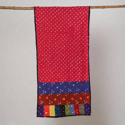 Multicolor - Bandhani Tie-Dye Patchwork Cotton Stole 36