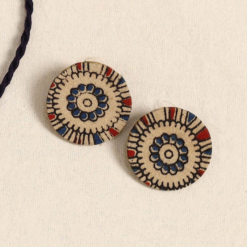 Beige - handmade fabart necklace set 24 - handcrafted