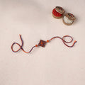 Orange - Bishnupur Handpainted Terracotta Rakhi 36