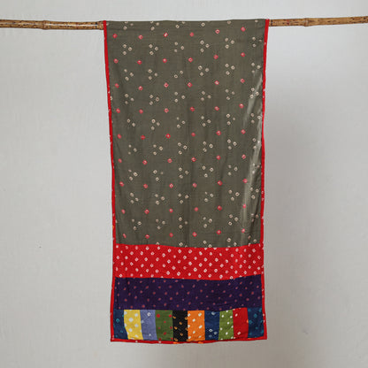 Multicolor - Bandhani Tie-Dye Patchwork Cotton Stole 34