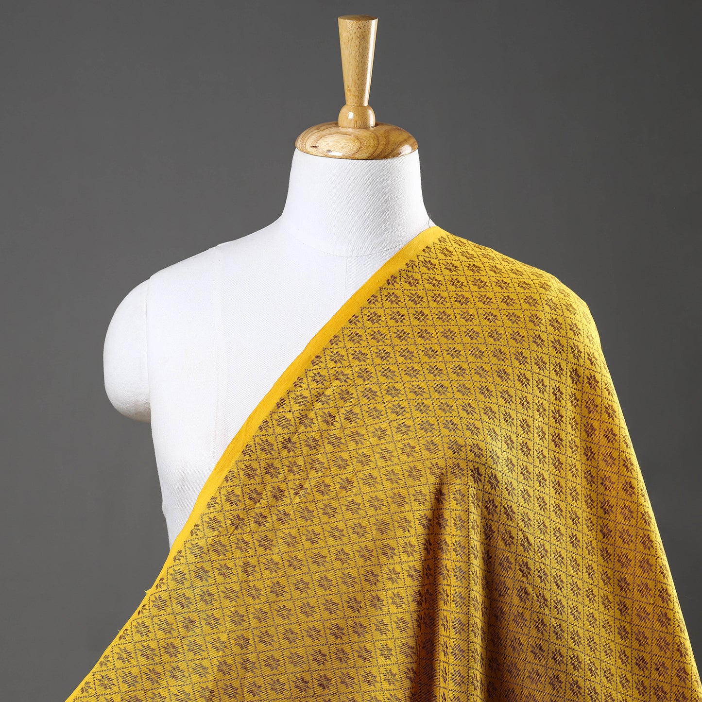 Yellow - Prewashed Cotton Jacquard Fabric 14