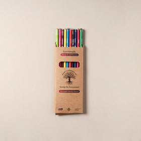 Eco-Friendly Plantable Seed Handmade Paper Pencil (Set of 10) 01