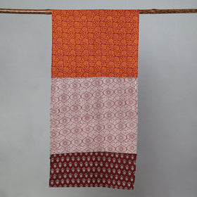  Bagh Block Printed Patchwork Cotton Stole 