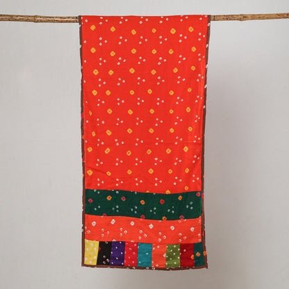 Multicolor - Bandhani Tie-Dye Patchwork Cotton Stole 25