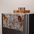 Beige Kalamkari Block Printed Fridge Top Cover with Handle Cover