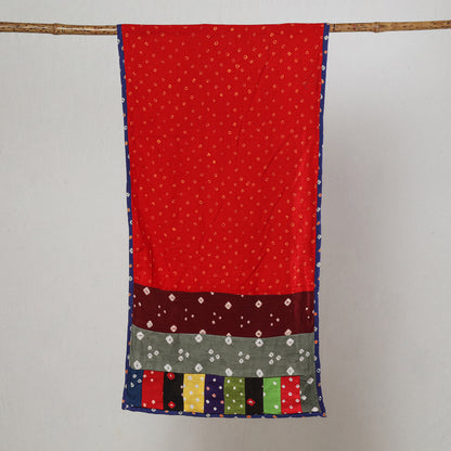 Multicolor - Bandhani Tie-Dye Patchwork Cotton Stole 21