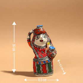Doll - Madhubani Handpainted Paper Mache Home Decor Item