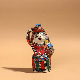 Doll - Madhubani Handpainted Paper Mache Home Decor Item