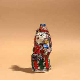 Doll - Madhubani Handpainted Paper Mache Home Decor Item