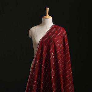 Maroon - Sambalpuri Ikat Cotton Fabric 01