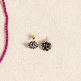 Pink - german silver necklace set 11 - handcrafted