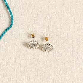 Blue - german silver necklace set 10 - handcrafted