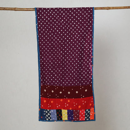 Multicolor - Bandhani Tie-Dye Patchwork Cotton Stole 14