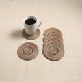 Jute Handcrafted Round Coaster (Set of 6) 09