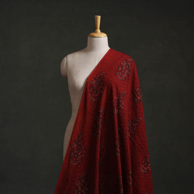 Hakoba Hand Block Ajrakh Print Natural Dyed Cotton Fabric 02