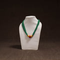 Green - Bead Work Handmade Baiga Tribal Moonga Dana Necklace 19