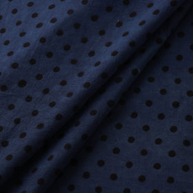 Ajrakh Hand Block Print Natural Dyed Pure Mul Cotton Fabric 06