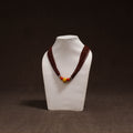 Maroon - Bead Work Handmade Baiga Tribal Moonga Dana Necklace 22