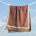 Buy Traditional Pipad Block Printed Pure Handloom Cotton Towel Online at iTokri.com