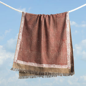 Buy Traditional Pipad Block Printed Pure Handloom Cotton Towel Online at iTokri.com