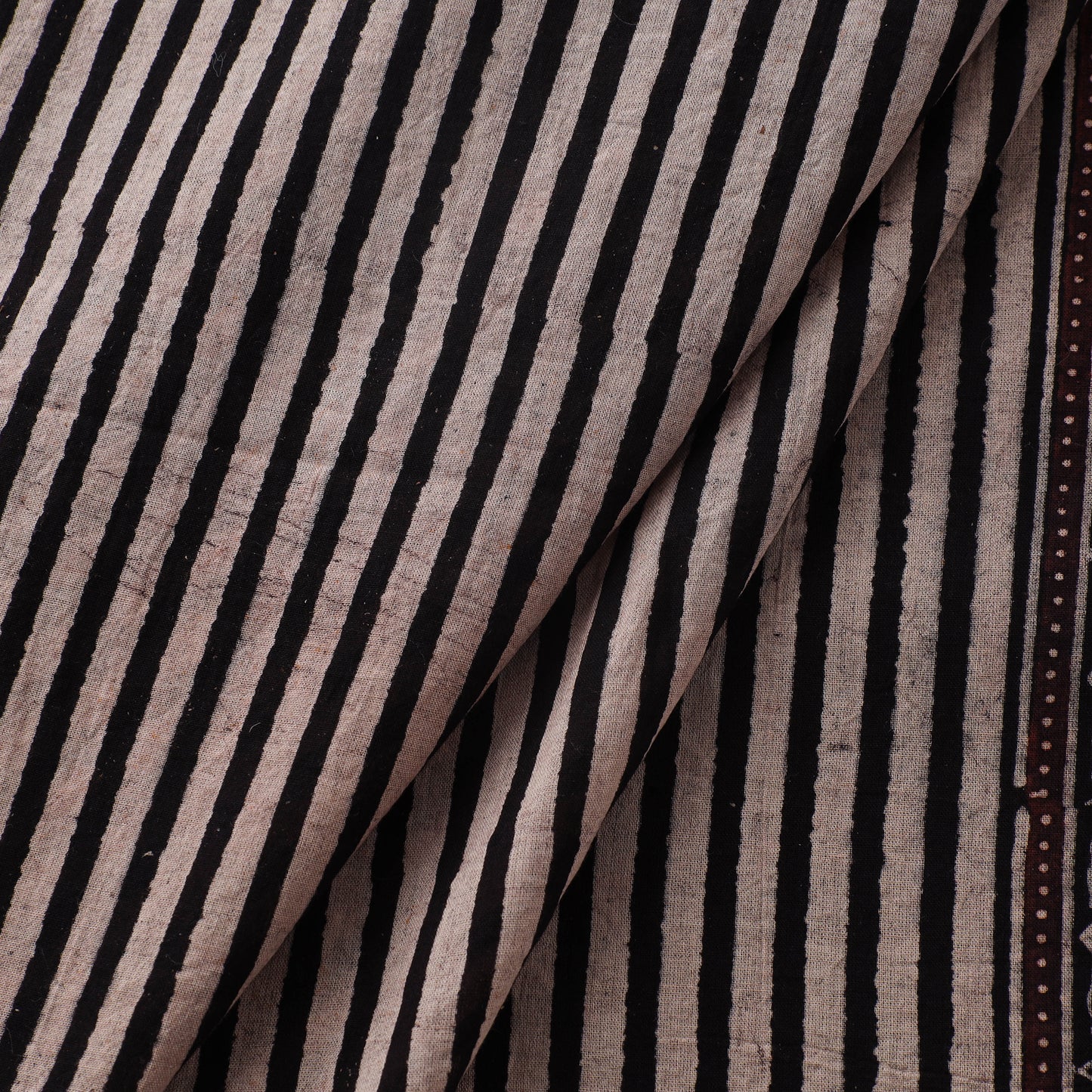 Ajrakh Hand Block Print Natural Dyed Pure Mul Cotton Fabric 07