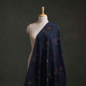 Hakoba Hand Block Ajrakh Print Natural Dyed Cotton Fabric 100