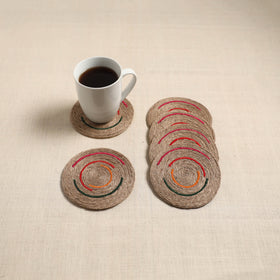 Jute Handcrafted Round Coaster (Set of 6) 12