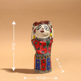 Buy Doll - Madhubani Handpainted Paper Mache Home Decor Item Online l iTokri.com