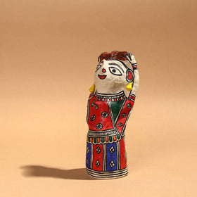 Buy Doll - Madhubani Handpainted Paper Mache Home Decor Item Online l iTokri.com