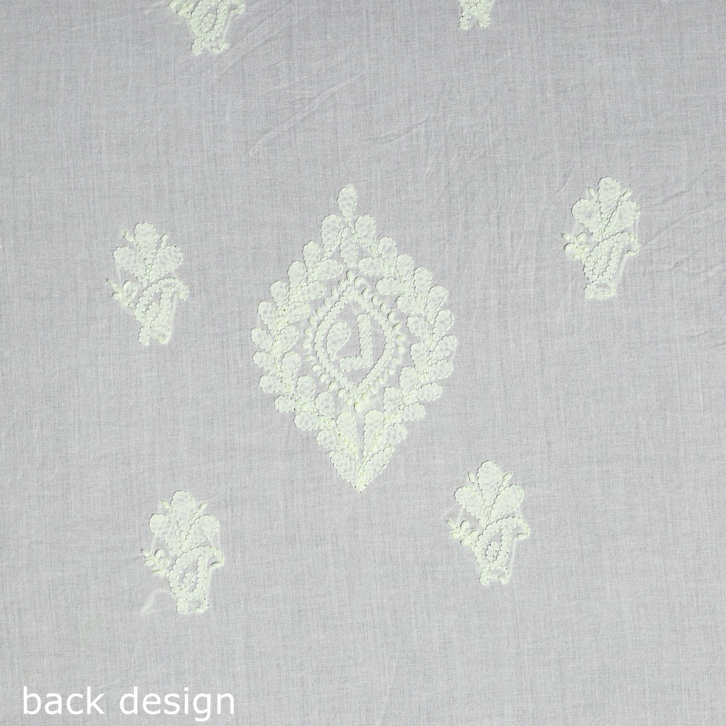 Chikankari Hand Embroidery Mul Cotton Kurta Material 