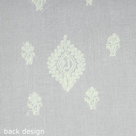 Chikankari Hand Embroidery Mul Cotton Kurta Material 