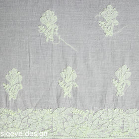 Chikankari Hand Embroidery Mul Cotton Kurta Material 