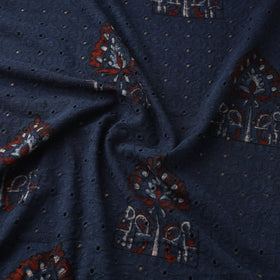 Hakoba Hand Block Ajrakh Print Natural Dyed Cotton Fabric 100