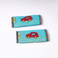 Handmade Seat Belt / Fridge Handle Cover by Jugaad (Set of 2)