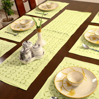 Applique Cut Work Table Runner with Table Mat Set 74