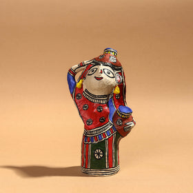 Buy Doll - Madhubani Handpainted Paper Mache Home Decor Item Online l iTokri.com