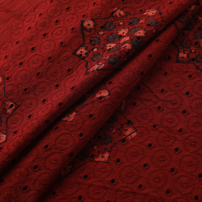 Hakoba Hand Block Ajrakh Print Natural Dyed Cotton Fabric 03