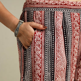 Multicolour Bagh Block Print Natural Dyed Cotton Palazzo